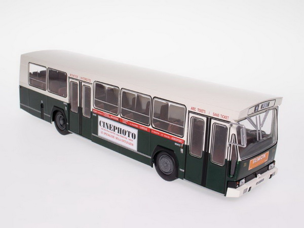 Модель 1:43 автобус BERLIET PR100 T.N.L. NICE FRANCE 1974 Green/Biege